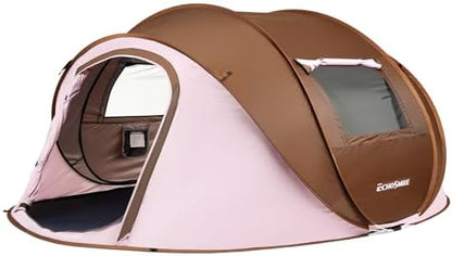 EchoSmile Instant Pop Up Camping Tent, 2/4/6 Person Easy Setup Tent