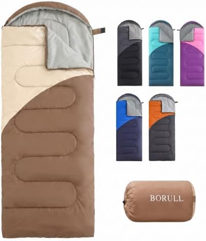 Lightweight Sleeping Bags for Adults & Kids, Backpacking & Scouts, Compact