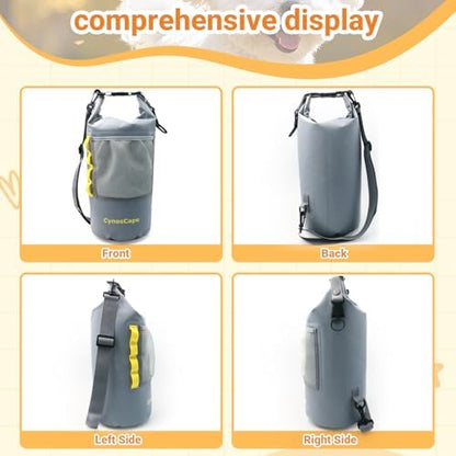 Dog Food Storage Bag for Camping Trips,Road Travel,Dog Boarding,Overnight Kibble Bag Carrier 10L,Portable,Leak-Proof,Airtight,Odor-Resistant,Wipe Clean (Bowl Not Included)