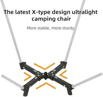 ROCK CLOUD Portable Camping Chair Lightweight Folding Chairs Outdoor for Camp Hiking Backpacking Lawn Beach Sports
