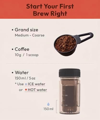 ATHIA Portable Siphon Coffee Maker, Manual Brewer for Travel & Camping