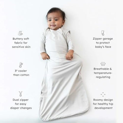KYTE BABY Sleep Bag 0.5 TOG, Rayon Made From Bamboo Wearable Blanket, Dual Zipper For Infants And Toddlers Nursery Essentials