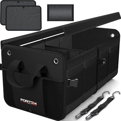FORTEM Trunk Organizer - Collapsible Car Organizer & Storage Bag for SUVs