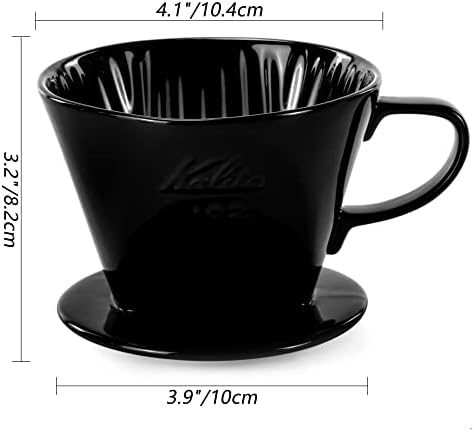 Pour Over Ceramic, Coffee Dripper Ceramic Coffee Maker,Black