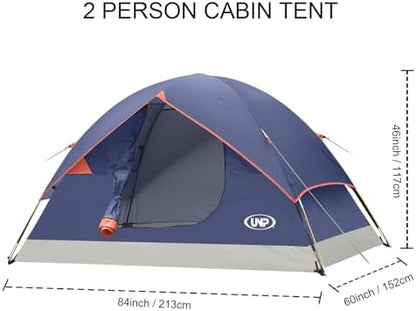 unp 6 Person 4 Season Dome Tent, Easy to Set Up for Camping & Hiking, Lightweight & Portable, Green