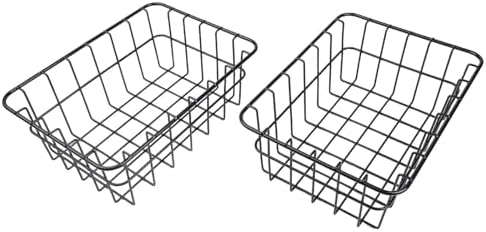 Coated Steel Wire Cooler Basket For 32 Qt Ultra-Light Coolers, Storage Organizer With Divider Compatibility For Camping, Tailgating, And Outdoor Adventures(2pcs)