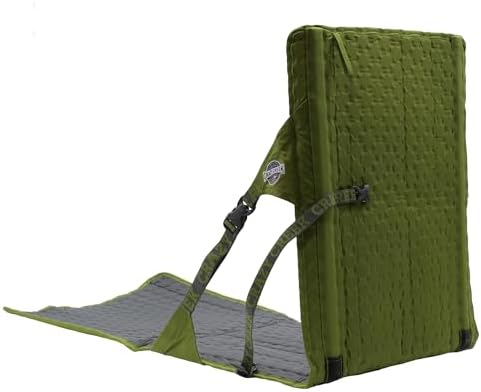 Crazy Creek HEX 2.0 PowerLounger for Day Hiking & Backpacking Trips, 250 LBS Weight Capacity, Adjustable Straps, Compact Design, Water-Resistant Olive/Slate
