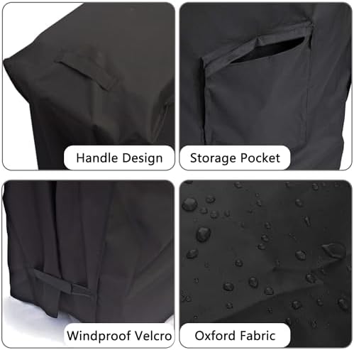 Cooler Cart Cover for 80-100 Qt Patio Rolling Ice Cart,36"Lx19.5"Wx31.5"H
