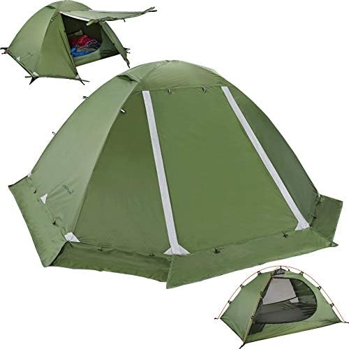 Clostnature 4 Season Backpacking Tent - 1/2 Person Cold Weather Winter Tent