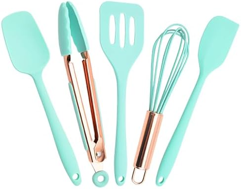 Kitchen Utensil Set,5 Pcs Mini Silicone Cooking Utensils Sets