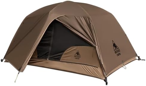 OneTigris COSMITTO 2 Person Backpacking Tent Shelter- Free Standing Lightweight Waterproof 3 Season Camping Tent for Outdoor Hiking Mountaineering