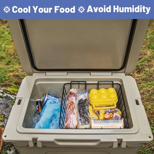 50 & 65 qt Cooler Basket, Compatible with YETI Tundra 50/65 Coolers, Stainless Steel Storage Wire Cooler Rack