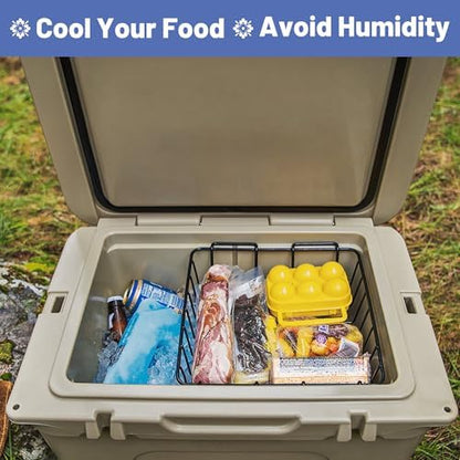 50 & 65 qt Cooler Basket, Compatible with YETI Tundra 50/65 Coolers, Stainless Steel Storage Wire Cooler Rack