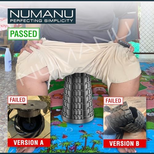 NUMANU Collapsible Stool for Adults 2-Pack, Folding Seat, 620 lbs, 18in
