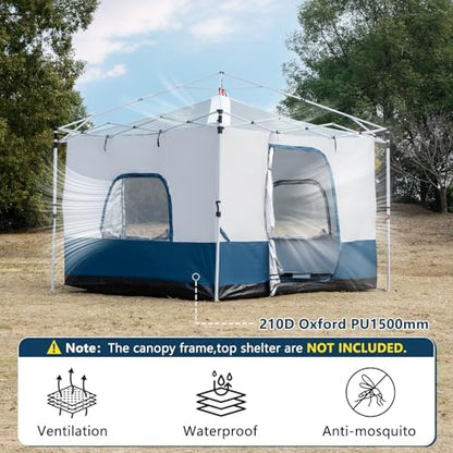 Camping Cube, Inner Tent for 10' x 10' Pop Up Canopy, 4-6 Person Canopy
