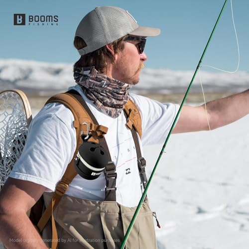 Booms Fishing Portable Trash Pouch: Silicone Expandable & Collapsible Fishing Line Waste Cantainer - Eco-Friendly Reusable Garbage Holder for Fishing, Hiking, Camping & Outdoor Activities - ST2 Black