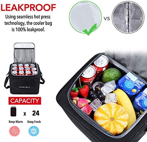 Farasla Waterproof Car Trunk Organizer with Cooler Bag
