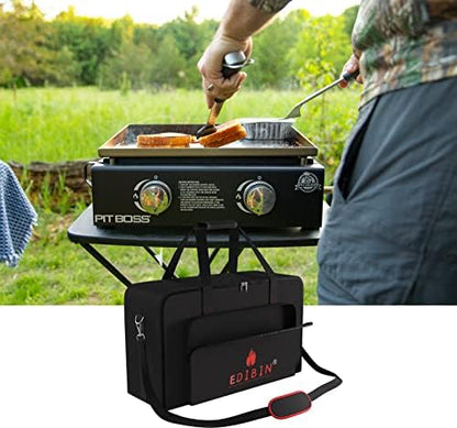 Grill Carry Bag Fit for Pit BOSS PB336GS Two Burner Portable Flat Top Griddle, Heavy Duty Waterproof Grill Carry Bag for Pit Boss PB336GS Tabletop Gas Griddle