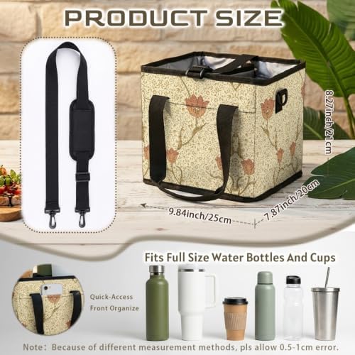 Collapsible Insulated Cooler, Medium, Shoulder Strap/Top Hand