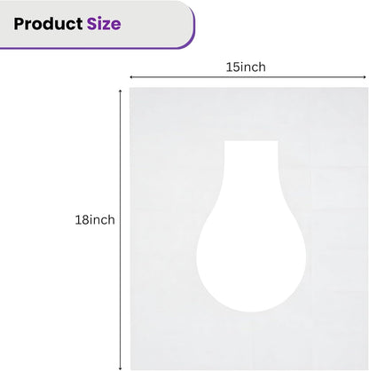 ST&JT Disposable Toilet Seat Covers - Biodegradable, Extra-Large, Eco-Friendly – Travel Toilet Seat Covers Disposable Flushable - Hygienic Protection for Adults & Kids in Public Restrooms (100 Pack)