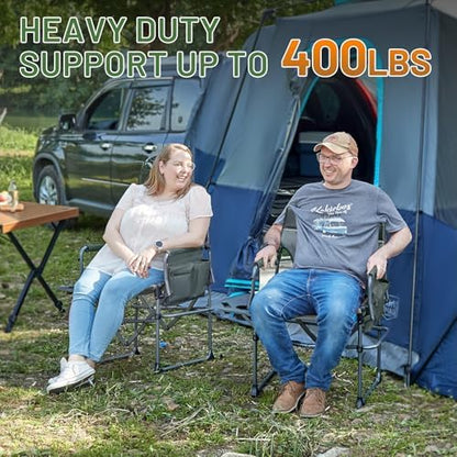 TIMBER RIDGE 400lbs Heavy Duty Camping Chair Portable Directors Chair