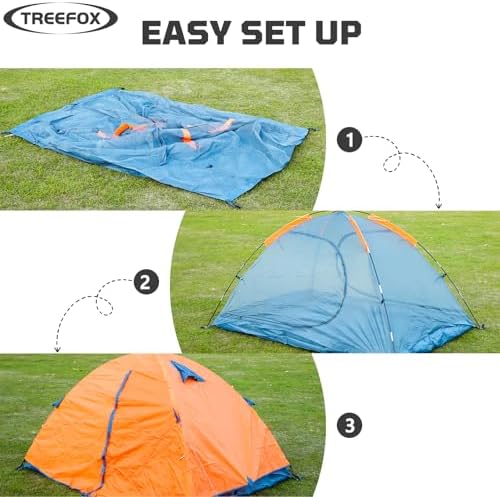 Treefox Camping Tent 2 Person Tent Waterproof Tent Portable Dome Tents