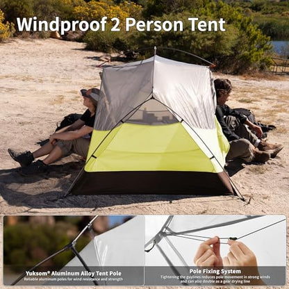 Naturehike Mongar Upgraded 1/2/3 Person Backpacking Tent,Waterproof Lightweight Camping Tent with Footprint