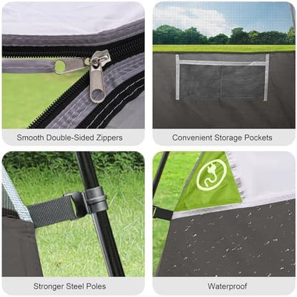 CAMPROS CP Tents for Camping 2/4/6 Person, Waterproof Windproof Dome Tent
