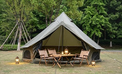 Pop Up Yurt Cabin Tent Waterproof Large Family 4-8 Person Easy Set