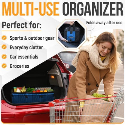 FORTEM Trunk Organizer - Collapsible Car Organizer & Storage Bag for SUVs