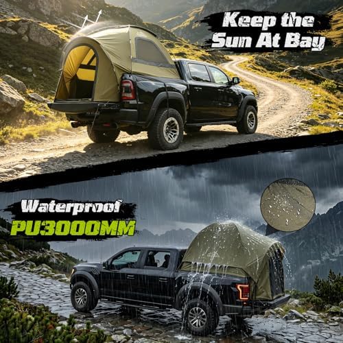 WildFinder Truck Bed Tent with Rainfly, Truck Tents for Camping 5.5-6.0 Ft
