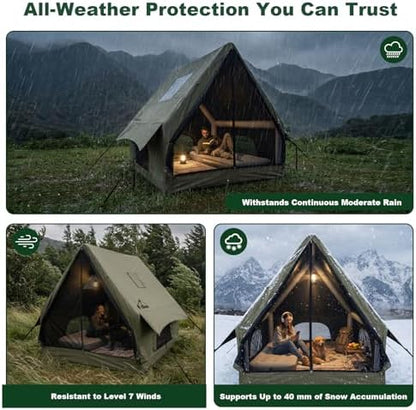 Luxury Inflatable Camping Tent for 1-2 Person,600D Oxford Air Tent
