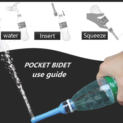 2PCS-Pack Portable Bidet 450ml Travel Bidets + Blue Backpacking Bidet,Peri Bottle for Postpartum and Perineal Care, Spray Bottle for Perineal Cleansing and Recovery