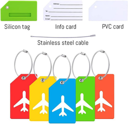 5PC Custom Embroidery Luggage Strap with Your Text/Name,Personalized Luggage Straps with Lock for Suitcases,Adjustable Suitcase Strap Belt Tag for Secure Travel