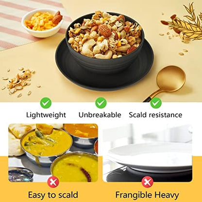 Teivio 32-Piece Plates and Bowls Sets for 8, Kitchen Dish Dinnerware Sets