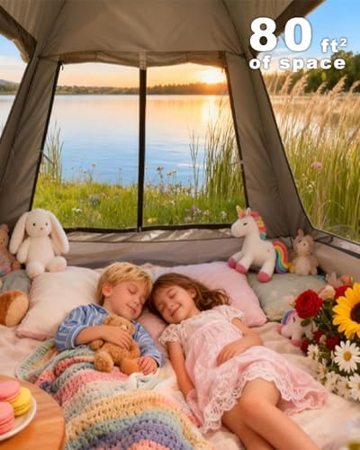 2/4 Person Instant Camping Tent 30s Quick Setup Waterproof Outdoor Tent
