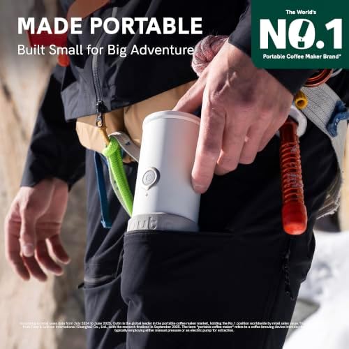 OutIn Mino Portable Electric Espresso Machine for Travel with Self-Heating
