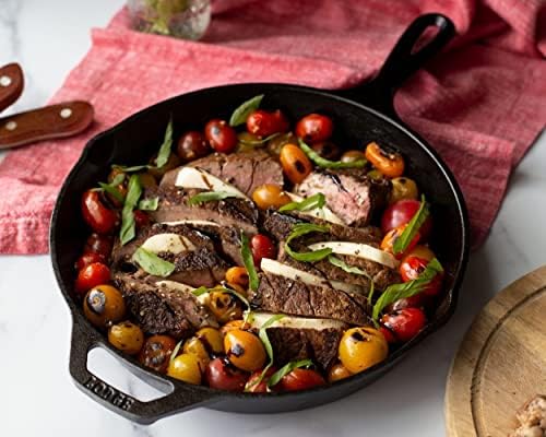 Lodge Pre-Seasoned Cast Iron Skillet with Hot Handle Holder, 10.25 Inches
