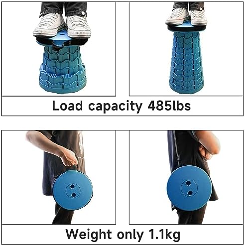 Portable & Lightweight Foldable Camping Chair for Adults, Heavy Duty Folding Stool with Adjustable Shoulder Strap, Perfect for Picnic, Beach, Backyard, and World Cup 2026 Sporting Events