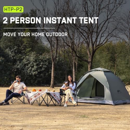 Happy Travel 2/4 Person Camping Tent, Instant Easy Pop Up Tents for Camping
