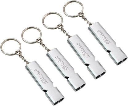 Emergency Whistles Lifeguard Safety Whistle with Lanyard and Keychain for Outdoor Camping Hiking Boating Backpacking Fishing Kayak Kids Rescue Signaling Loud Survival Whistle