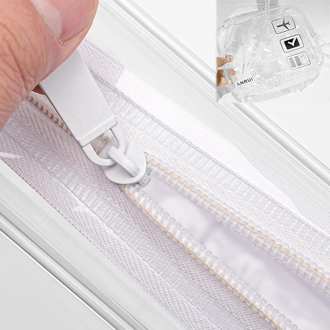 ANRUI Makeup Bags Clear Cosmetic Bag for Women Small Makeup Pouch for Girls/Kids Travel Toiletries Organizer Bags Waterproof Travel Liquids Storage Bags