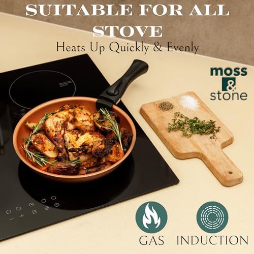 Moss & Stone 7-Piece Nonstick Pots and Pans Set, Removable Handle Cookware