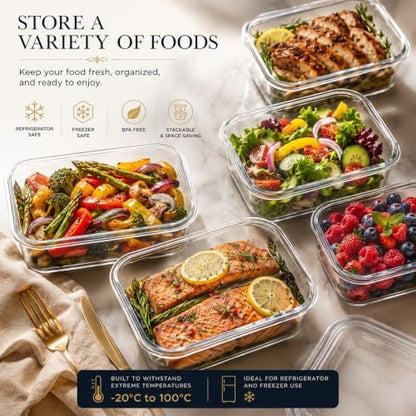 Micro Clear Tritan Food Storage Set, 6-Pack, 21 oz, BPA-Free, Made in Japan