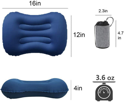 SUNYAO Ultralight Inflatable Camping Pillows - Compressible, Compact, Inflatable, Comfortable, Ergonomic Pillow for Neck & Lumbar Support While Camping,Backpacking,Hiking