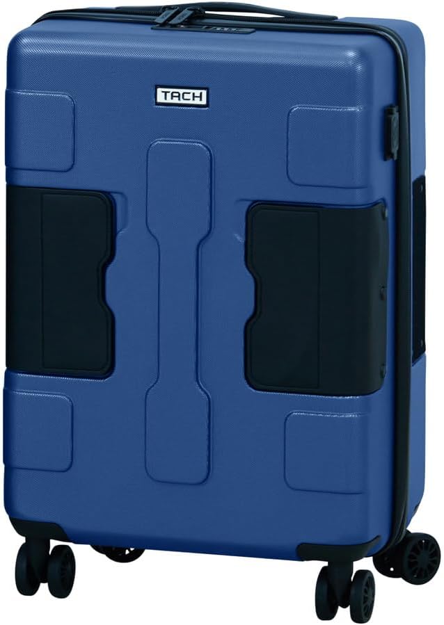 Tach V3.1 Hard Shell Carry On Luggage 20 inch | Carry on Luggage with Spinner Wheels & Patented Built-In Connecting System | One Piece Rolling Suitcase Links 9 Bags At Once (Midn Blue)