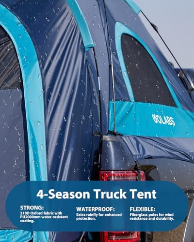 Golabs Truck Bed Tent, 5-6 Ft Camping Tent, Easy Setup by Pre-Attached Pole