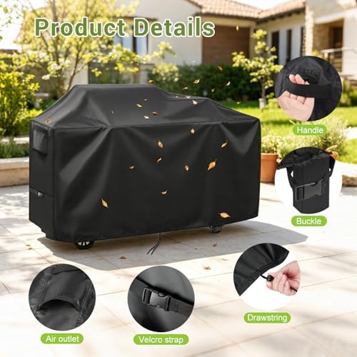 66 Inch Grill Cover for Royal-Gourme-t Gas Grill Pizza Oven Combo 3-in-1
