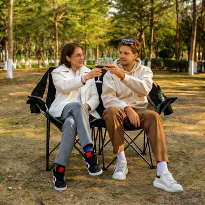 700LBS 2-Person Heavy Duty Double Camping Chair Loveseat Green