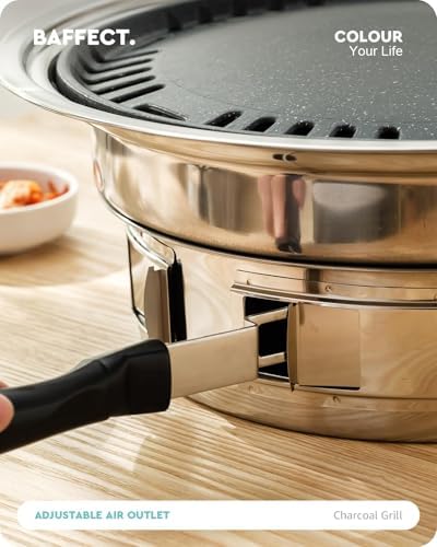 Baffect Korean Charcoal Grill For Indoor BBQ Cooking & Outdoor Camping